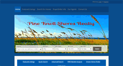 Desktop Screenshot of pineknollshoresrealty.com